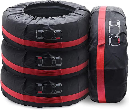 Housse de roue de secours – résistant à l'eau, Lot de 4, 18 à 22 pouces, 80 cm